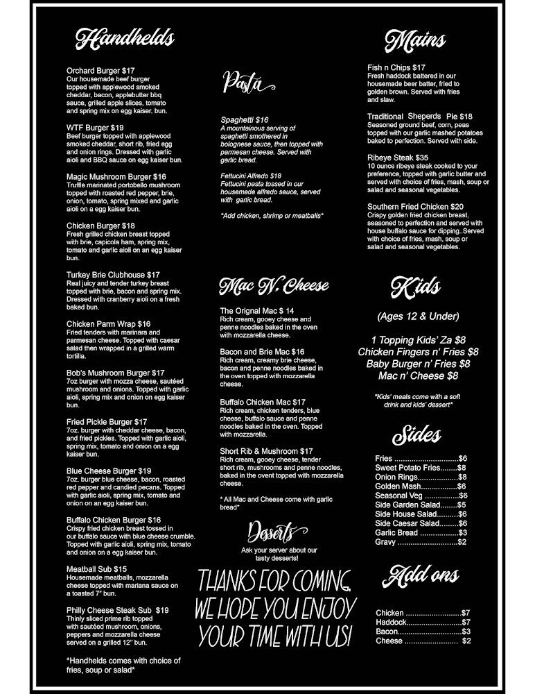 Riverside Tavern Menu image 1